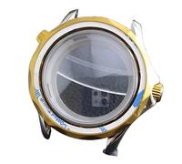 ROUREOX 42mm Caja Reloj Bicolor 31.7mm Esfera Cristal Zafiro NH35 NH36 Movimiento Chapado Oro Plata Piezas Mod para Omega Seamaster Diver 300M-1 42MM