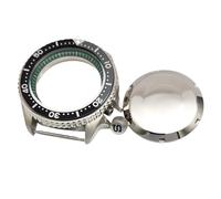 ROUREOX 42mm Caja Reloj Diver Posición Corona 4 Horas NH35 NH36 Movimiento Cristal Mineral 22mm Ancho Asas DIY Piezas Mod para Seiko SKX007 / SKX009-11 42MM