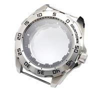 ROUREOX 44MM Acero Inoxidable Caja Reloj, Movimiento NH35/NH36 Accesorios Modificación Reloj, Fondo Transparente Espejo Mineral Caso Reemplazo para Seiko Prospex Diver's-6