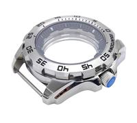 ROUREOX 44MM Acero Inoxidable Caja Reloj, Movimiento NH35/NH36 Accesorios Modificación Reloj, Fondo Transparente Espejo Mineral Caso Reemplazo para Seiko Prospex Diver's-4