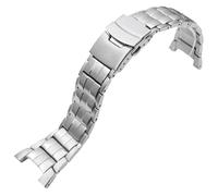 ROUREOX Acero Inoxidable Banda Reemplazo, Hombres Metallica Correa Reloj para Casio Edifice EF-312/521/531/533/534/535/539/544/546/550-Plata 531