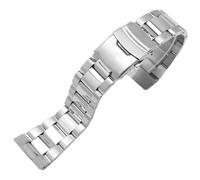 ROUREOX Acero Inoxidable Banda Reemplazo, Hombres Metallica Correa Reloj para Casio Edifice EF-312/521/531/533/534/535/539/544/546/550-Plata 533