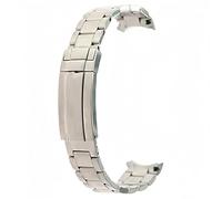 ROUREOX Acero Inoxidable Cierre Desplegable Correa de Reloj Recambio Cierre Deslizante Metal Brazalete de Reloj para Rolex Deepsea Daytona-20mm