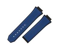 ROUREOX Brazalete Caucho 27mm Convexo 17mm Enganche Correa Silicona Repuesto Pulsera Reloj Hebilla Robusta Goma Flexible para Hublot Big Bang-B1