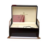 ROUREOX Caja Almacenaje Reloj Madera Clásica Acabado Lacado Alto Brillo Rectangular Vitrine Accesorios Hombre para PP Calatrava