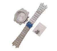 ROUREOX Caja Cronógrafo Octogonal 41mm Textura Arena Brillante Cristal Zafiro VK63 Meca Cuarzo Set Modding para Audemars Piguet Royal Oak