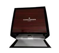 ROUREOX Caja Exhibidora Reloj Cuadrada Exterior Madera Brillante Cojín Suave Soporte Cofre Protector Hombre para Vacheron Constantin Overseas