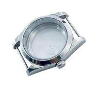 ROUREOX Caja Reloj 36 mm Bisel Liso Cristal Zafiro PVD Oro Negro Compatible con Movimientos PT5000 ST2130 SW200 para Rolex Explorer/Datejust - A1