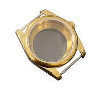 ROUREOX Caja Reloj 36mm PVD Oro Bisel Estriado NH35 NH36, Zafiro Lupa Cíclope, Piezas Mod para Rolex Oyster Perpetual/Datejust - B6