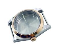 ROUREOX Caja Reloj 40 mm Bisel Liso Acero 316L Cristal Zafiro Compatible con Movimientos NH34 NH35 NH36 NH38 NH70 NH72 para Rolex Explorer/Datejust - E4