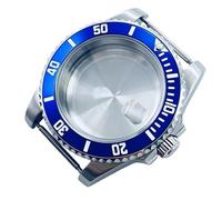 ROUREOX Caja Reloj 40 mm Buceo Cristal Zafiro Bisel 120 Clics Resistente Al Agua Compatible con Movimientos NH34 NH38 NH39 NH70 NH72 para Rolex Submariner/GMT-Master II - C3