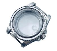 ROUREOX Caja Reloj 40 mm Buceo Cristal Zafiro Bisel 120 Clics Resistente Al Agua Compatible con Movimientos NH34 NH38 NH39 NH70 NH72 para Rolex Submariner/GMT-Master II - A1