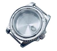 ROUREOX Caja Reloj 40 mm Buceo Cristal Zafiro Bisel 120 Clics Resistente Al Agua Compatible con Movimientos NH34 NH38 NH39 NH70 NH72 para Rolex Submariner/GMT-Master II - A3