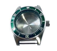 ROUREOX Caja Reloj 40 mm Estilo Vintage Acero Cristal Mineral Arqueado Compatible con Movimientos NH36 NH34 Automáticos para Seiko 62MAS - 3