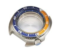 ROUREOX Caja Reloj 43 mm Estilo Tortuga Cristal Zafiro Doble Abombado Compatible con Movimiento NH36 para Seiko Turtle Tuna - 12