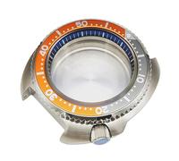 ROUREOX Caja Reloj 43 mm Estilo Tortuga Cristal Zafiro Doble Abombado Compatible con Movimiento NH36 para Seiko Turtle Tuna - 7