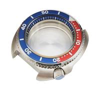 ROUREOX Caja Reloj 43 mm Estilo Tortuga Cristal Zafiro Doble Abombado Compatible con Movimiento NH36 para Seiko Turtle Tuna - 6