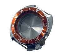 ROUREOX Caja Reloj 44 mm Estilo Tortuga Buceo Cristal Zafiro Acero Compatible con Movimientos NH36 NH34 para Seiko Prospex Turtle - B2
