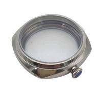 ROUREOX Caja Reloj 45mm Acero Pulido Estilo Cojín ETA 6497, Movimiento Cuerda Manual ETA 6498 ST3600, Relojería DIY para Panerai Radiomir