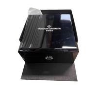 ROUREOX Caja Reloj Cuadrada Negra Brillante Ranura Única Cerradura Estuche Almacenamiento Llave Borla 15cm para Vacheron Constantin