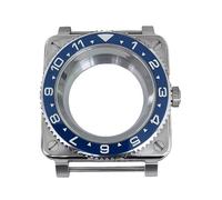 ROUREOX Caja Reloj Cuadrada NH35 NH36 42mm Acero Inoxidable, Zafiro Bisel Giratorio Estilo Instrumento para Bell & Ross - 7