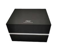 ROUREOX Caja Reloj Diseño Contraste Exterior Negro Forro Polipiel Blanco Ranura Única Estuche Grande para IWC Pilot