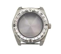 ROUREOX Caja Reloj Estilo Borde Afilado 43mm Acero 316L Cristal Zafiro Inserto Bisel Aluminio NH35 NH36 Piezas para Seiko Samurai-5 43MM
