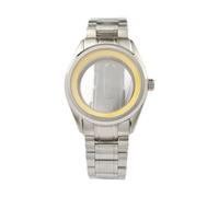 ROUREOX Caja Reloj Estilo Herencia 39.5mm Bisel Pulido Cristal Zafiro Banda Acero Sólido NH35 NH36 Mecánico para Grand Seiko Heritage-7 GS 39.5MM