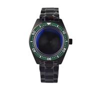 ROUREOX Caja Reloj Estilo Herencia 41mm Asas Rectas Sin Guarda Corona Cristal Burbuja 28.5mm Esfera NH35 Automático para Seiko 62MAS-2 41MM