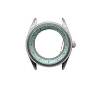 ROUREOX Caja Reloj Estilo Herencia Clásica 39.5mm Bisel Liso Cristal Zafiro Banda Acero Movimiento Automático NH35 Piezas para GS Heritage-5 39.5MM