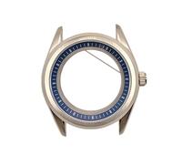 ROUREOX Caja Reloj Estilo Herencia Clásica 39.5mm Bisel Liso Cristal Zafiro Banda Acero Movimiento Automático NH35 Piezas para GS Heritage-15 39.5MM