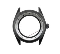 ROUREOX Caja Reloj Estilo Herencia Clásica 39.5mm Bisel Liso Cristal Zafiro Banda Acero Movimiento Automático NH35 Piezas para GS Heritage-19 39.5MM