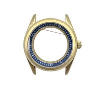 ROUREOX Caja Reloj Estilo Herencia Clásica 39.5mm Bisel Liso Cristal Zafiro Banda Acero Movimiento Automático NH35 Piezas para GS Heritage-10 39.5MM