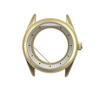 ROUREOX Caja Reloj Estilo Herencia Clásica 39.5mm Bisel Liso Cristal Zafiro Banda Acero Movimiento Automático NH35 Piezas para GS Heritage-7 39.5MM