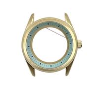 ROUREOX Caja Reloj Estilo Herencia Clásica 39.5mm Bisel Liso Cristal Zafiro Banda Acero Movimiento Automático NH35 Piezas para GS Heritage-9 39.5MM