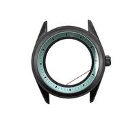 ROUREOX Caja Reloj Estilo Herencia Clásica 39.5mm Bisel Liso Cristal Zafiro Banda Acero Movimiento Automático NH35 Piezas para GS Heritage-16 39.5MM