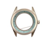 ROUREOX Caja Reloj Estilo Herencia Clásica 39.5mm Bisel Liso Cristal Zafiro Banda Acero Movimiento Automático NH35 Piezas para GS Heritage-11 39.5MM