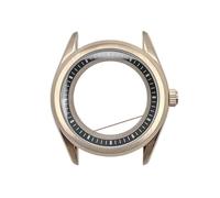 ROUREOX Caja Reloj Estilo Herencia Clásica 39.5mm Bisel Liso Cristal Zafiro Banda Acero Movimiento Automático NH35 Piezas para GS Heritage-12 39.5MM