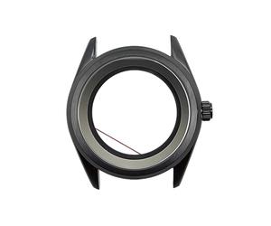 ROUREOX Caja Reloj Estilo Herencia Clásica 39.5mm Bisel Liso Cristal Zafiro Banda Acero Movimiento Automático NH35 Piezas para GS Heritage-20 39.5MM