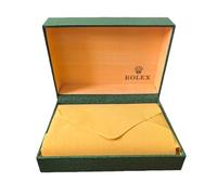 ROUREOX Caja Reloj Estructurada Verde - Estuche Individual Piel - Organizador Núcleo Madera Custodia Segura para Rolex Datejust