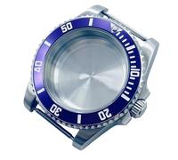 ROUREOX Caja Reloj GMT 40 mm Bisel Aluminio Cristal Zafiro 120 Clics Compatible con Movimientos ETA2824 PT5000 Automáticos para Rolex Submariner/GMT-Master II - E4