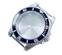 ROUREOX Caja Reloj GMT 40 mm Bisel Aluminio Cristal Zafiro 120 Clics Compatible con Movimientos ETA2824 PT5000 Automáticos para Rolex Submariner/GMT-Master II - B4