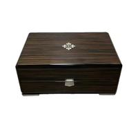 ROUREOX Caja Reloj Grado Coleccionista Rejilla Única Cofre Madera Pesada Acabado Brillante Protector Organizador para Patek Philippe