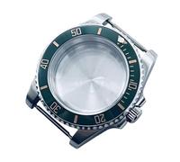 ROUREOX Caja Reloj Mod Profesional 40 mm Cristal Zafiro Antirrayas Bisel Cerámico Arenado Compatible con Movimientos ETA2824 PT5000 para Rolex Submariner/GMT-Master II/Yacht-Master - F4
