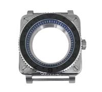 ROUREOX Caja Reloj Piloto Cuadrada 42mm Acero Inoxidable Zafiro Bisel Giratorio, Movimiento NH35 NH36, Montaje DIY para Bell & Ross
