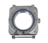 ROUREOX Caja Reloj Piloto Cuadrada 42mm Acero Inoxidable Zafiro Bisel Giratorio, Movimiento NH35 NH36, Montaje DIY para Bell & Ross