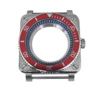 ROUREOX Caja Reloj Piloto Cuadrada 42mm Acero Inoxidable Zafiro Bisel Giratorio, Movimiento NH35 NH36, Montaje DIY para Bell & Ross