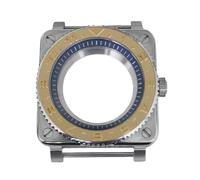 ROUREOX Caja Reloj Piloto Cuadrada 42mm Acero Inoxidable Zafiro Bisel Giratorio, Movimiento NH35 NH36, Montaje DIY para Bell & Ross