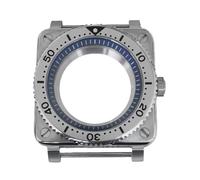 ROUREOX Caja Reloj Piloto Cuadrada 42mm Acero Inoxidable Zafiro Bisel Giratorio, Movimiento NH35 NH36, Montaje DIY para Bell & Ross
