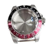 ROUREOX Caja Reloj Repuesto 40mm Zafiro Cíclope Espejo Plano Fondo Sólido Movimiento Automático NH34 NH35 NH36 para Rolex GMT-Master II-2 40MM